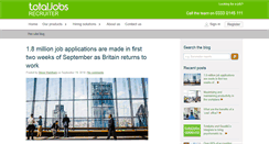 Desktop Screenshot of blog.totaljobs.com